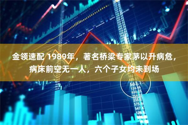 金领速配 1989年，著名桥梁专家茅以升病危，病床前空无一人，六个子女均未到场