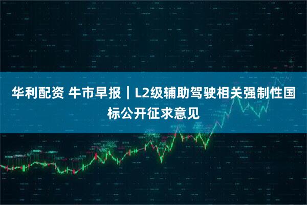 华利配资 牛市早报|L2级辅助驾驶相关强制性国标公开征求意见