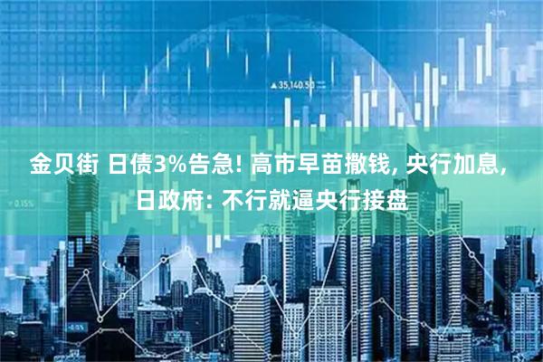金贝街 日债3%告急! 高市早苗撒钱, 央行加息, 日政府: 不行就逼央行接盘