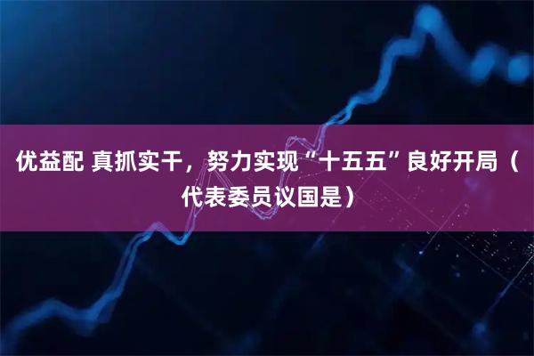 优益配 真抓实干，努力实现“十五五”良好开局（代表委员议国是）