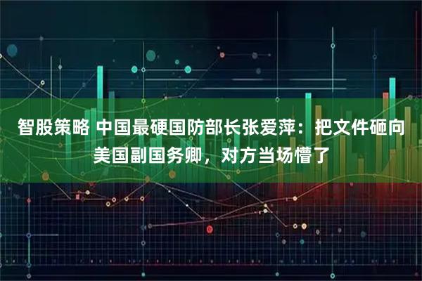 智股策略 中国最硬国防部长张爱萍：把文件砸向美国副国务卿，对方当场懵了