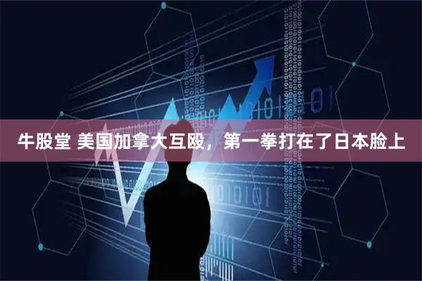 牛股堂 美国加拿大互殴，第一拳打在了日本脸上